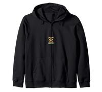 JUST A BOY WHO LOVES MONKEYS Playful Monkey Cartoon Zip Hoodie