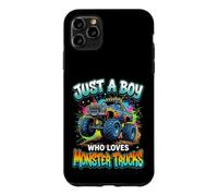 Just A Boy Who Loves Monster Trucks Classic Big Cab Lights Case for iPhone 11 Pro Max