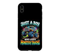 Just A Boy Who Loves Monster Trucks Classic Big Cab Lights Case for iPhone XS Max