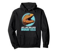 Just a Boy who loves Moray Eels. Moray Eel Pullover Hoodie