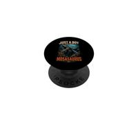 Just A Boy Who Loves Mosasaurus, Prehistoric Marine Reptile PopSockets Adhesive PopGrip
