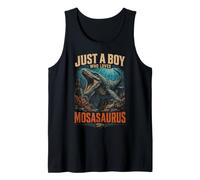 Just A Boy Who Loves Mosasaurus, Prehistoric Marine Reptile Tank Top
