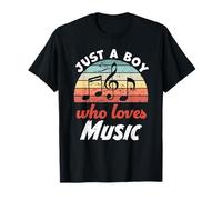 Just A Boy Who Loves Music Kids Music Boys T-Shirt