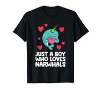 Just A Boy Who Loves Narwhals T-Shirt
