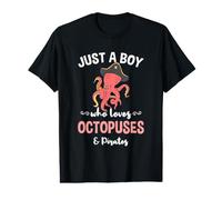 Just A Boy Who Loves Octopuses and Pirates Value Graphic T-Shirt