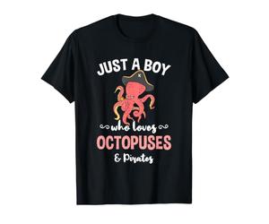 Just A Boy Who Loves Octopuses and Pirates Value Graphic T-Shirt