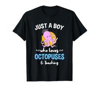 Just A Boy Who Loves Octopuses and Teaching Value Graphic T-Shirt