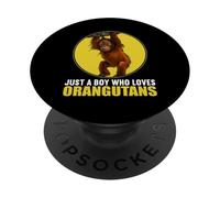 Just a Boy who loves Orangutans Orangutan PopSockets Adhesive PopGrip