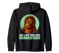 Just a Boy who loves Orangutans Orangutan Zip Hoodie