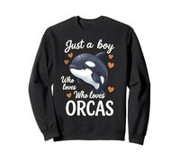 Just A Boy Who Loves Orcas Sweatshirt