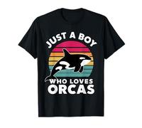 Just A Boy Who Loves Orcas T-Shirt