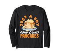 Just A Boy Who Loves Pancakes Delightful Stacks Long Sleeve T-Shirt