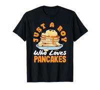 Just A Boy Who Loves Pancakes Delightful Stacks T-Shirt