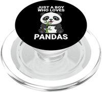 Just A Boy Who Loves Pandas PopSockets PopGrip for MagSafe