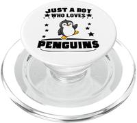 Just A Boy Who Loves Penguins Funny Penguin PopSockets PopGrip for MagSafe