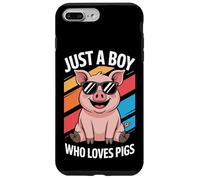 Just A Boy Who Loves Pigs Pasture Raised Pig Fan Case for iPhone 7 Plus/8 Plus
