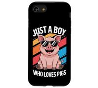 Just A Boy Who Loves Pigs Pasture Raised Pig Fan Case for iPhone SE (2020) / 7/8