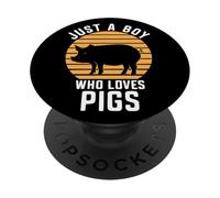 Just A Boy Who Loves Pigs PopSockets Adhesive PopGrip