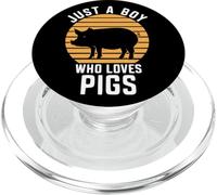 Just A Boy Who Loves Pigs PopSockets PopGrip for MagSafe