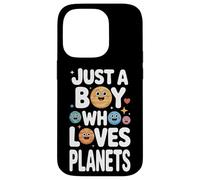 Just A Boy Who Loves Planets Astronomy Space Learning Case for iPhone 14 Pro