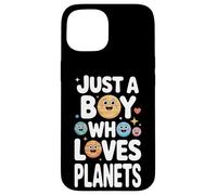 Just A Boy Who Loves Planets Astronomy Space Learning Case for iPhone 15