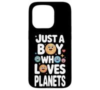 Just A Boy Who Loves Planets Astronomy Space Learning Case for iPhone 15 Pro
