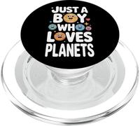 Just A Boy Who Loves Planets Astronomy Space Learning PopSockets PopGrip for MagSafe