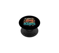 Just A Boy Who Loves Planets Solar System Astronomy Space PopSockets Adhesive PopGrip