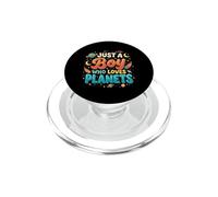 Just A Boy Who Loves Planets Solar System Astronomy Space PopSockets PopGrip for MagSafe