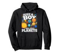 Just a Boy Who Loves Planets Solar System Space Gifts Boys Pullover Hoodie