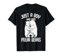 Just A Boy Who Loves Polar Bears Kids Boys T-Shirt