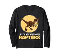 Just a Boy who Loves Raptors Raptor Long Sleeve T-Shirt