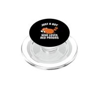 Just A Boy Who Loves Red Pandas PopSockets PopGrip for MagSafe