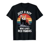 Just A Boy Who Loves Red Pandas Wildlife Lover Red Panda T-Shirt