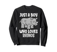 Just A Boy Who Loves Rhinos Future Zoologist Sweatshirt