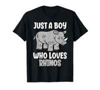 Just A Boy Who Loves Rhinos Future Zoologist T-Shirt