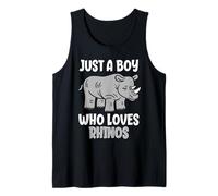 Just A Boy Who Loves Rhinos Future Zoologist Tank Top