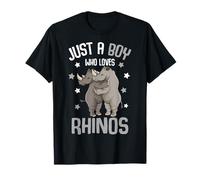 Just a Boy who loves Rhinos Kids Boys Rhino Lover T-Shirt