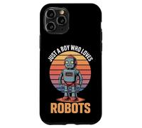 Just A Boy Who Loves Robots Future Engineer Robotics Fan Case for iPhone 11 Pro