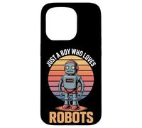 Just A Boy Who Loves Robots Future Engineer Robotics Fan Case for iPhone 15 Pro