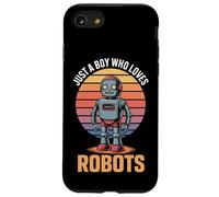 Just A Boy Who Loves Robots Future Engineer Robotics Fan Case for iPhone SE (2020) / 7/8
