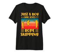 Just a Boy who Loves Rope Skipping Premium T-Shirt