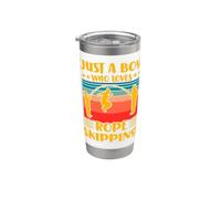 Just a Boy who Loves Rope Skipping Stainless Steel Insulated Tumbler
