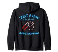 Just a boy who loves Rope Skipping Zip Hoodie