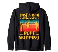 Just a Boy who loves Rope Skipping Zip Hoodie