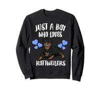 Just A Boy Who Loves Rottweilers Dog Sweatshirt
