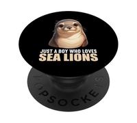 Just a Boy who loves Sea Lions. Sea Lions Sea Lion PopSockets Adhesive PopGrip