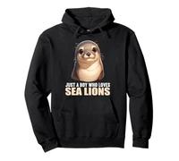 Just a Boy who loves Sea Lions. Sea Lions Sea Lion Pullover Hoodie