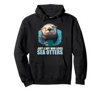 Just a Boy who loves Sea Otters. Sea Otters Sea Otter Pullover Hoodie