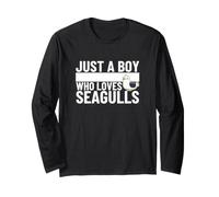 Just A Boy Who Loves Seagulls Funny Seagull Long Sleeve T-Shirt